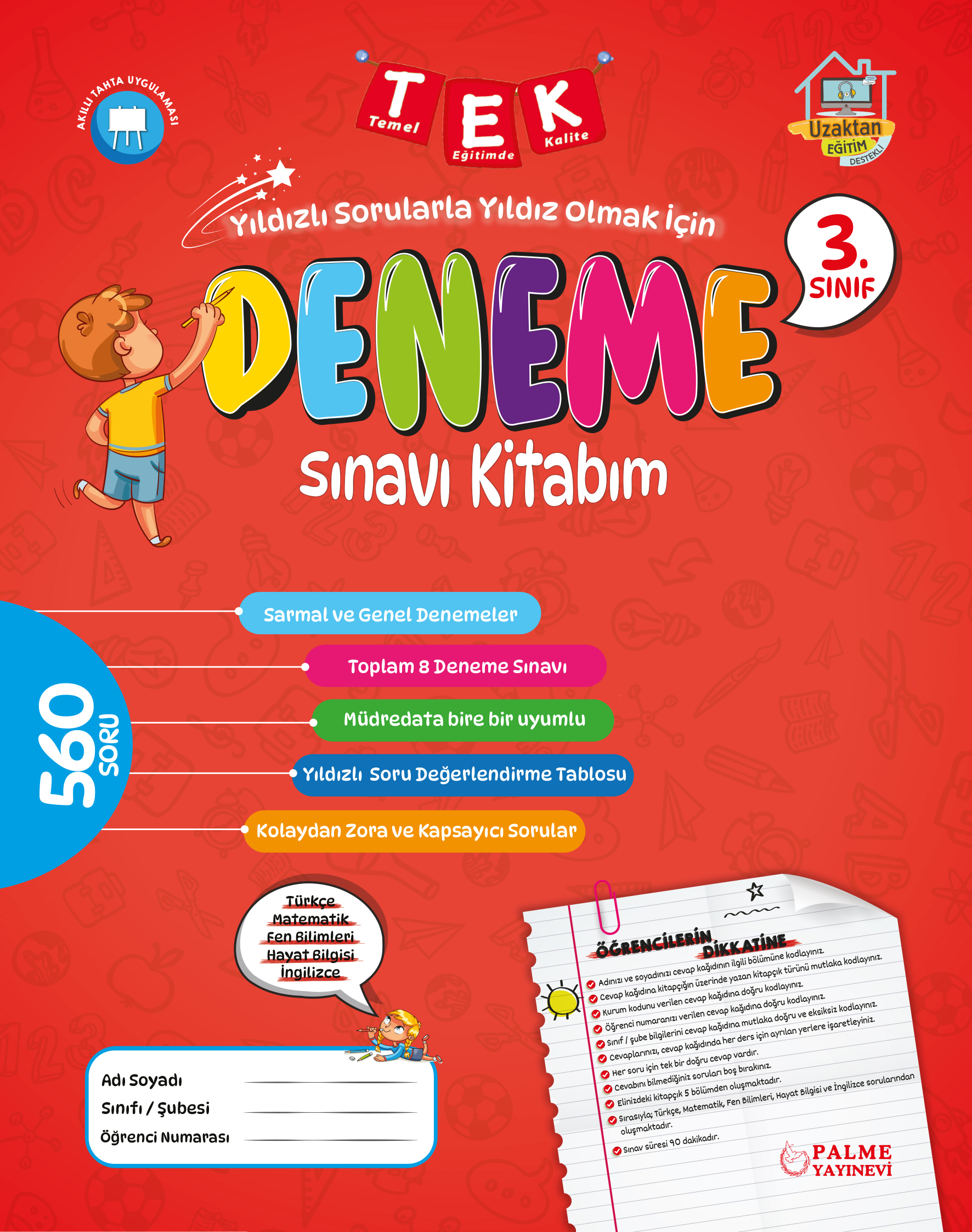 3. Sınıf Deneme Sınavı Kitabım